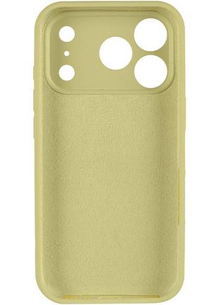 Чехол silk full camera protective (aa) no logo для apple iphone 17 pro / 18 pro (6.3") желтый / mellow yellow 3