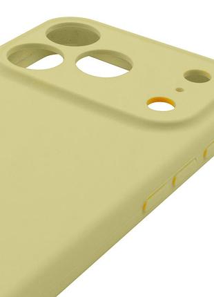 Чехол silk full camera protective (aa) no logo для apple iphone 17 pro / 18 pro (6.3") желтый / mellow yellow 4