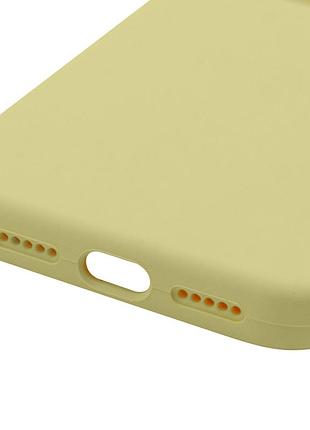 Чехол silk full camera protective (aa) no logo для apple iphone 17 pro / 18 pro (6.3") желтый / mellow yellow 5