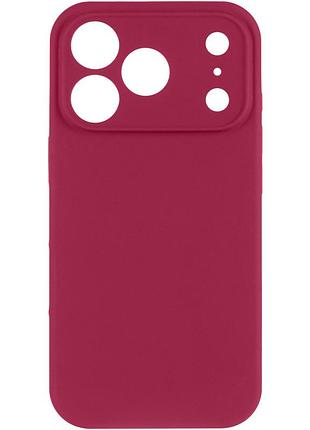 Чехол silk full camera protective (aa) no logo для apple iphone 17 pro / 18 pro (6.3") красный / rose red 2