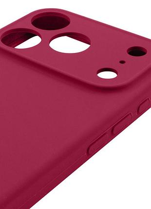 Чехол silk full camera protective (aa) no logo для apple iphone 17 pro / 18 pro (6.3") красный / rose red 4