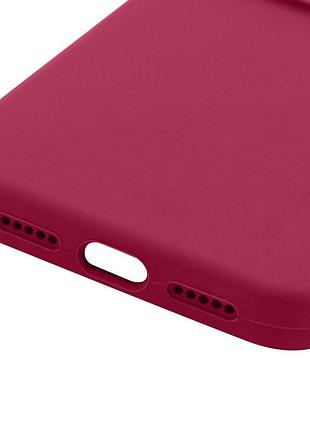 Чехол silk full camera protective (aa) no logo для apple iphone 17 pro / 18 pro (6.3") красный / rose red 5