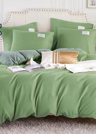 Полуторный комплект постельного белья colorful home зеленый
