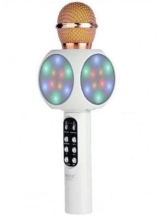 Караоке мікрофон bluetooth ws-1816 white