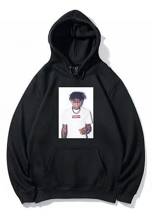 Мужской худи на флисе supreme