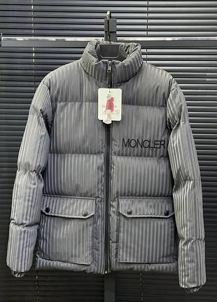 Куртка зимня moncler сіра