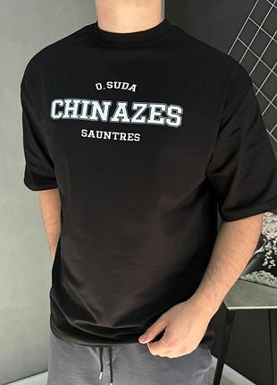 Футболка оверсайз чорна chinazes