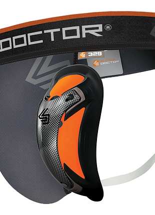 Захист паху shock doctor 329 supporter with ultra carbon flex cup серый, xxl, для тренировок в секции, для тайского бокса, для мма