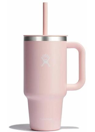 Термочашка hydro flask 950 ml travel tumbler clear lid