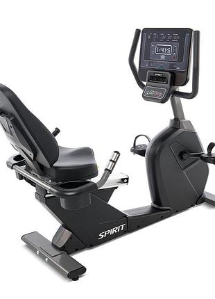 Велотренажер горизонтальный spirit cr800+, маховик интегрирован с генератором, цвет синий, тип товара велотренажер, артикул cr800+