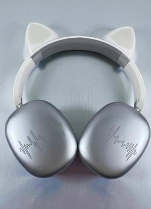 Бездротові навушники bluetooth з котячими вушками led sp-20a білі