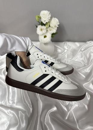 Adidas samba white black 5