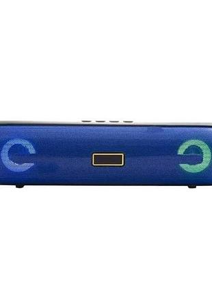 Blueooth колонка акумуляторна 10вт usb kimiso 203 синя