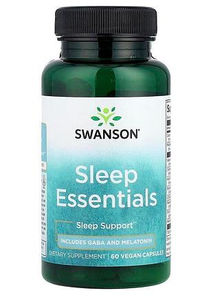 Комплекс для сна swanson sleep essentials, 60 вегакапсул