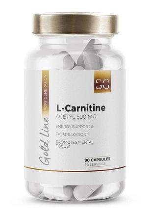 Ацетил-l-карнітин sport generation healthy line acetyl-l-carnitine 500 mg, 90 капсул