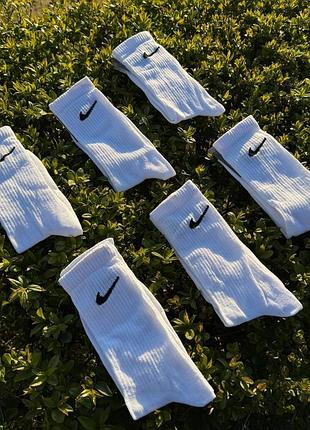 Шкарпетки nike високі білі