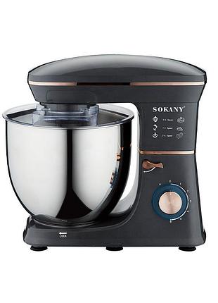 Планетарный миксер sokany 1400 вт с чашей 11 л 6 режимов скорости sk-05001