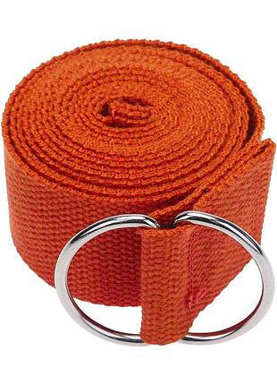 Ремень для йоги easyfit оранжевий лучшая цена с быстрой доставкой по украине