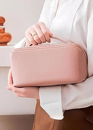 Косметичка женская дорожная makeup bag and xl-980 розовая