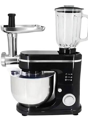 Кухонный комбайн hoffmans 3в1 1600w hm-8085 черный