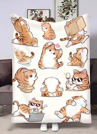 Плед 3d котики муркотики 17961 160х200 см