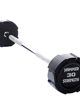 Штанга hammer strength 30 кг уретанова пряма ff30tpp, для розвитку сили, для тренування рук і плечей, для функціонального тренінгу