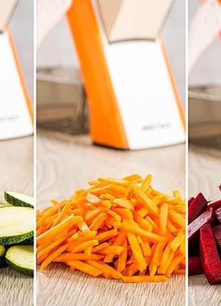 Мультислайсер тёрка для овощей brava spring slicer 9462 5