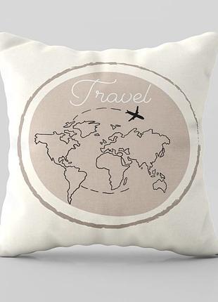 Подушка 3d travel 28991 35х35 см
