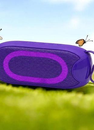 Колонка акумуляторна портативна bluetooth ts-5582 g-800 фіолетова