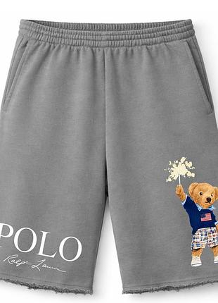 Мужские оверсайз шорты ralph lauren polo bear