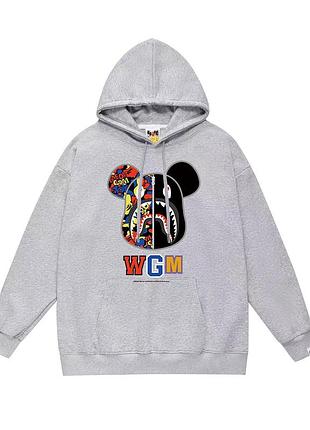 Мужской худи на флисе bape