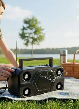 Колонка портативная аккумуляторная bluetooth ts‑5581 3-800 черная