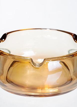 Пепельница стеклянная round cigar 12 см, золотистый yiwu hp-34-76