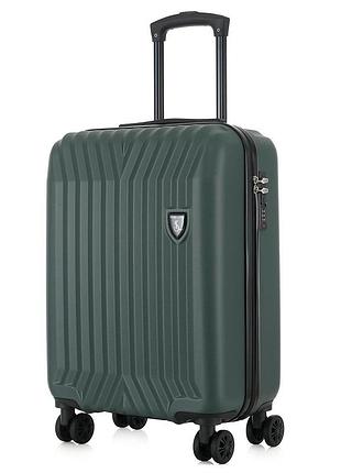 Чемодан semi line 20" (s) зеленый (t5986-3), для путешествий, отпуска и командировок, для перевозки личных вещей, для ручной клади