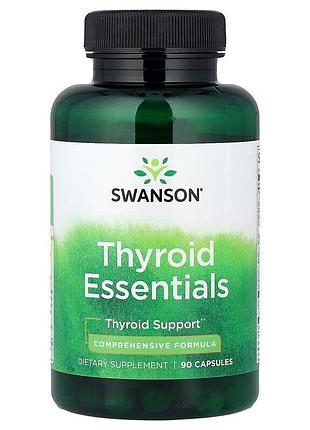 Комплекс для щитоподібної залози swanson thyroid essentials, 90 капсул