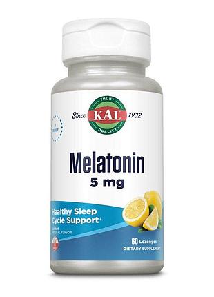 Льодяники з мелатоніном kal melatonin 5 mg, 60 льодяників