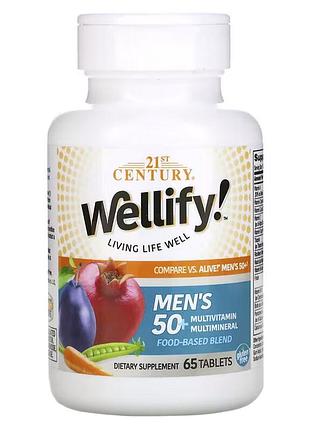 Витамины и минералы 21st century wellify! men's 50+, 65 таблеток