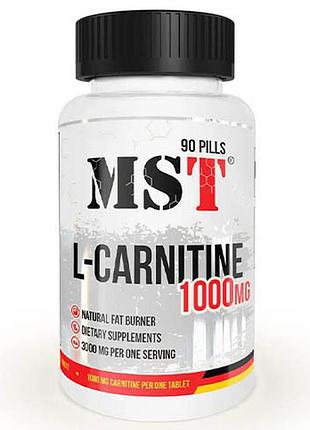Жироспалювач mst l-carnitine 1000 mg, 90 таблеток