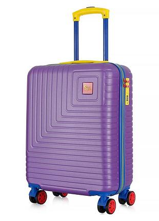 Валіза semi line 20" (s) фіолетова (t5940-1), для літака, потяга й автобуса, для відряджень та відпустки, для багажного відділення