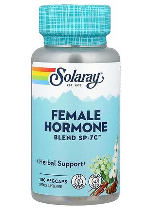 Женский растительный комплекс solaray female hormone blend sp-7c, 100 вегакапсул