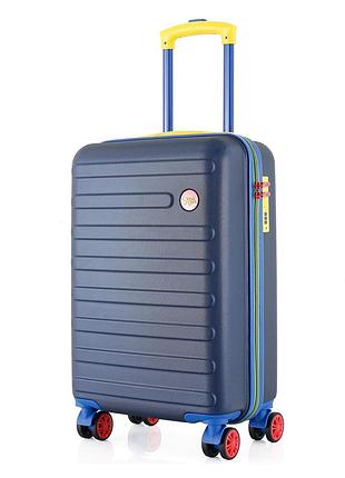 Валіза semi line 20" (s) синя (t5847-1), для літака, потяга й автобуса, для сімейних подорожей, для організованого пакування речей