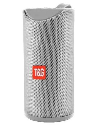 Портативная колонка t&g tg113a серая
