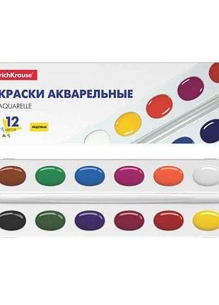 Краски акварельные 12кол. медовые в картон. пенале тм art berry