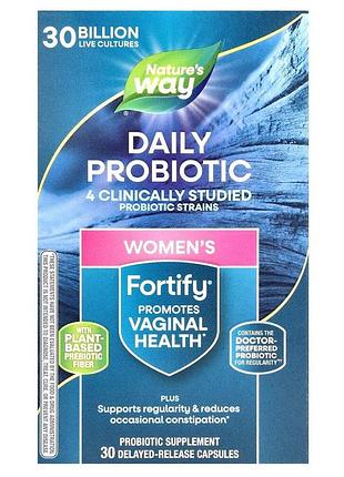 Пробиотик nature's way fortify women's probiotic 30 billion, 30 капсул для женщин