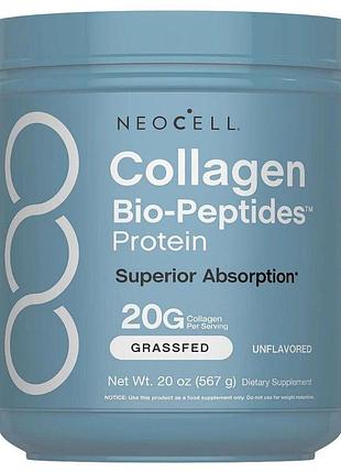 Гідролізовані колагенові пептиди neocell grassfed collagen bio-peptides, 567 грам