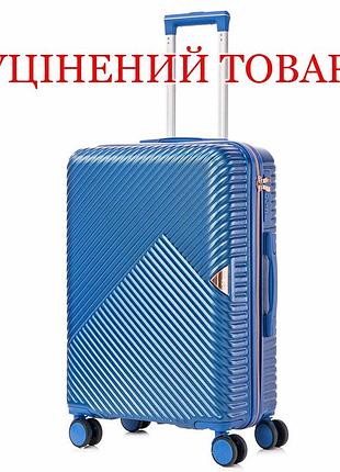 Чемодан semi line 24" (m) синий (t5727-2), для самолета, поезда и автобуса, для командировок и отпуска, для перевозки личных вещей