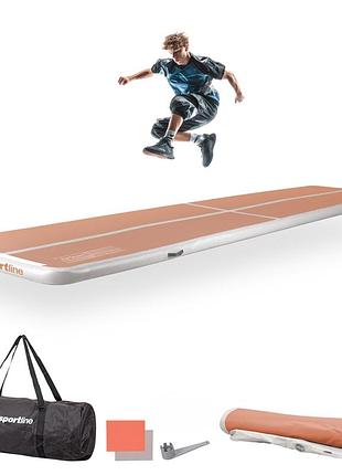 Коврик надувной insportline airstunt 500x100x10 см, бежевый
