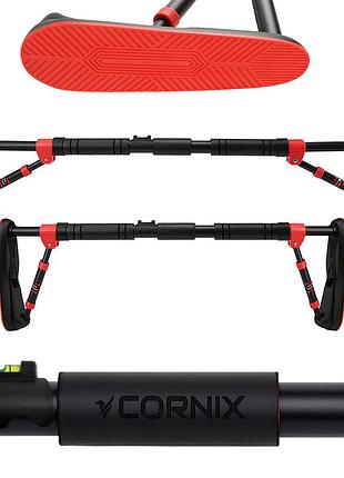 Турник раздвижной cornix elite 80-120 см xr-0290 black/red, для силовых тренировок, для дома и спортзала, для развития силы
