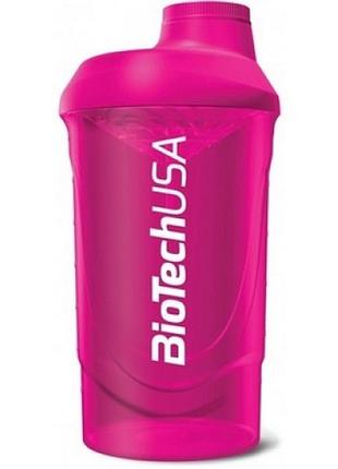 Шейкер biotech wave 600 мл, pink