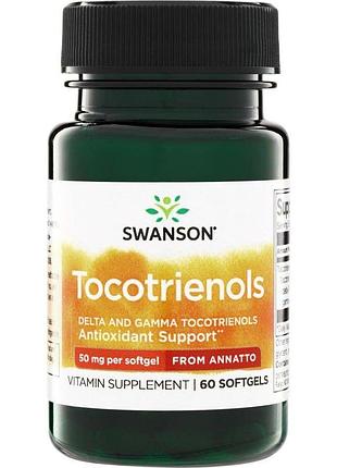 Токотриенолы swanson tocotrienols 50 mg, 60 капсул